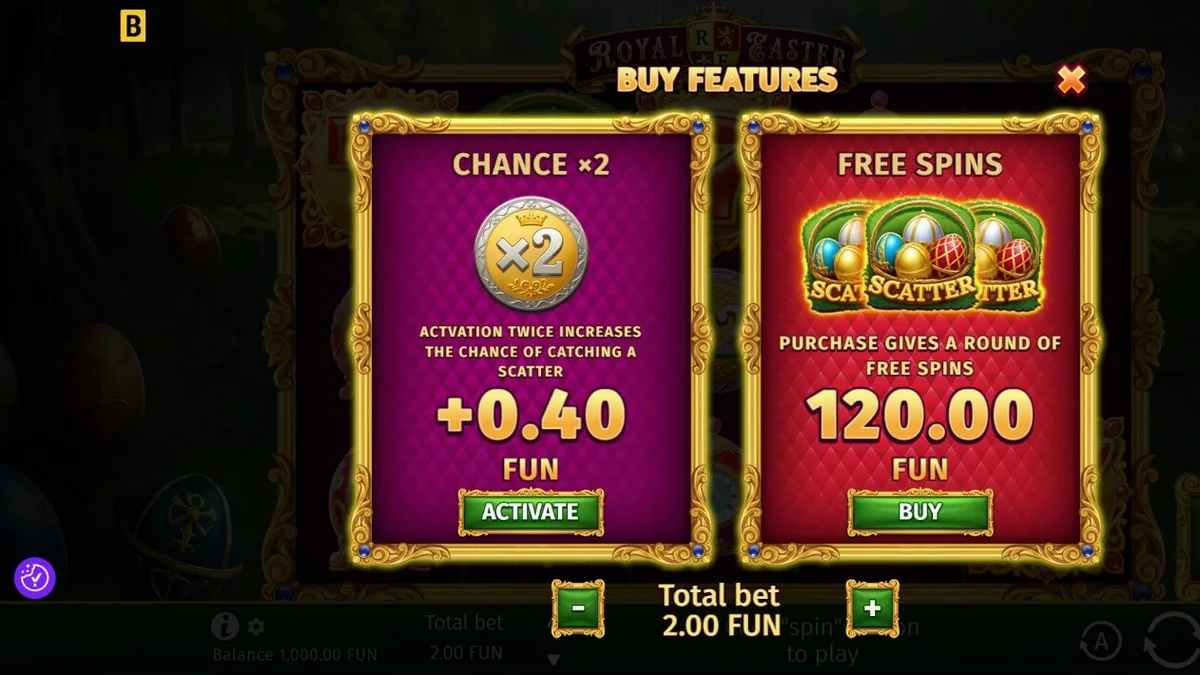 Royal Easter slot com tema de ovos Fabergé e jardim real